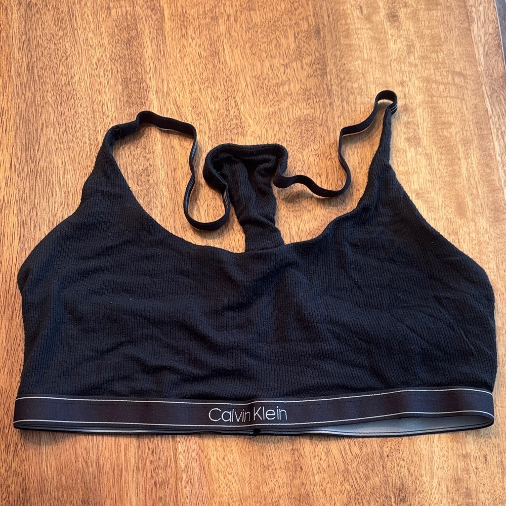 Calvin Klein Black Seamless Logo Bralette